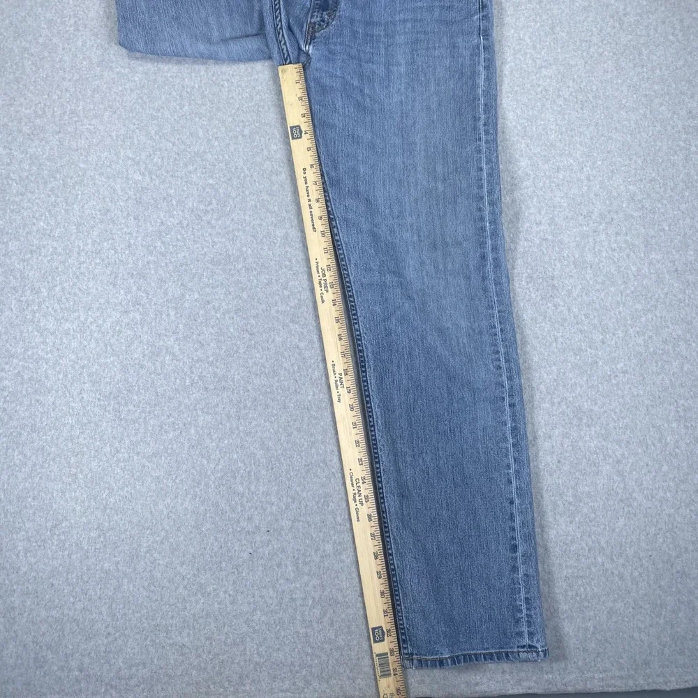 Levi's 505 Regular Fit Jeans Mens 34x34 Blue Straight Leg Stretch Denim